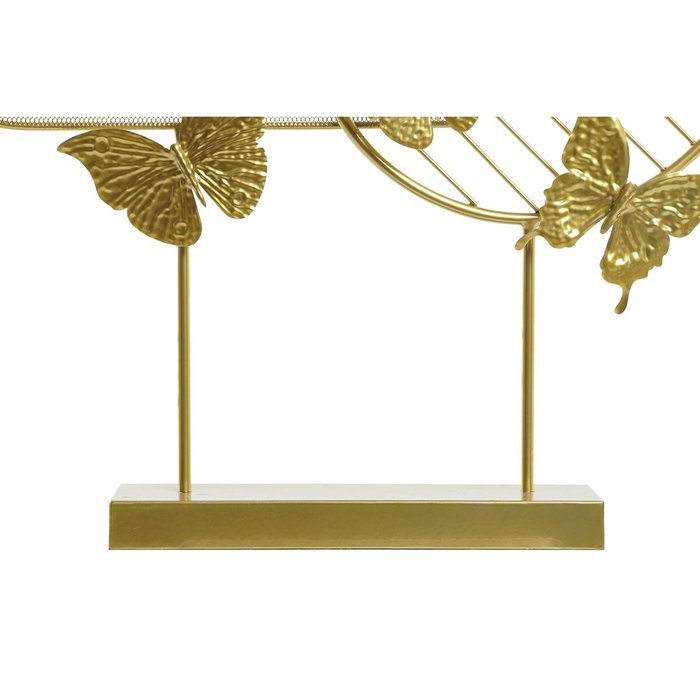 DKD Home Decor Decoración de Metal Mariposas Dorado