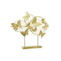 DKD Home Decor Decoración de Metal Mariposas Dorado