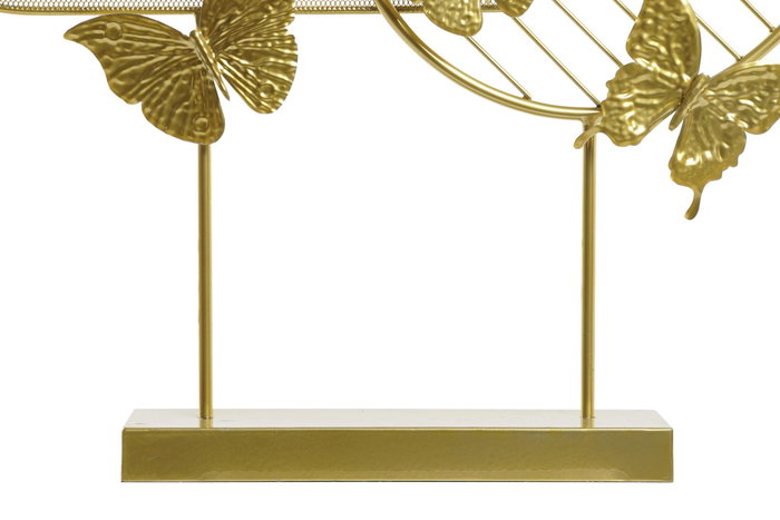 DKD Home Decor Decoración de Metal Mariposas Dorado