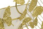 DKD Home Decor Decoración de Metal Mariposas Dorado