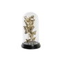DKD Home Decor Decoración de Cristal y Metal con Mariposas, Dorado y Negro