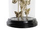 DKD Home Decor Decoración de Cristal y Metal con Mariposas, Dorado y Negro