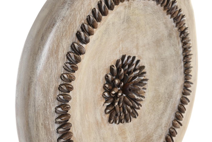 DKD Home Decor Decoración Albasia Hierro Círculo Beige DKD Home Decor Decoración Albasia Hierro Círculo Beige