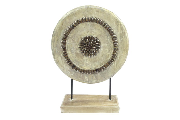 DKD Home Decor Decoración Albasia Hierro Círculo Beige DKD Home Decor Decoración Albasia Hierro Círculo Beige