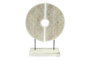 DKD Home Decor Decoración Albasia Hierro 41x12x56,5 Círculo Blanco