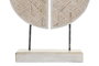 DKD Home Decor Decoración Albasia Hierro 41x12x56,5 Círculo Blanco