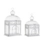 Jaula Tradicional DKD Home Decor Blanco 20 x 54 x 28 cm Set de 2