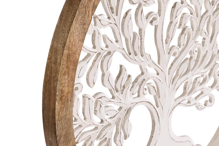 DKD Home Decor Decoración Pared Indio Natural Blanco 3 x 63 x 63 cm (2 Unidades) DKD Home Decor Decoración Pared Indio Natural Blanco 3 x 63 x 63 cm (2 Unidades)