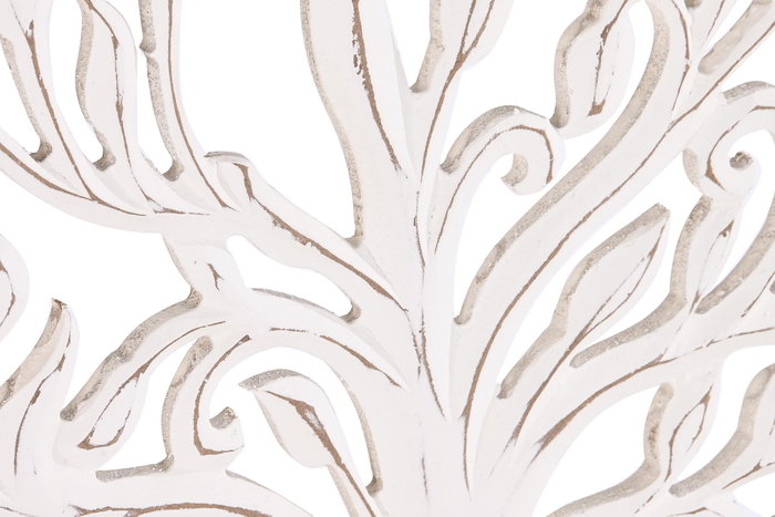 DKD Home Decor Decoración Pared Indio Natural Blanco 3 x 63 x 63 cm (2 Unidades) DKD Home Decor Decoración Pared Indio Natural Blanco 3 x 63 x 63 cm (2 Unidades)