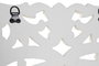 DKD Home Decor Decoración de Pared MDF y Espejo Blanco Desgastado