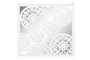 DKD Home Decor Decoración de Pared MDF y Espejo Blanco Desgastado