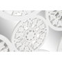 DKD Home Decor Decoración de Pared MDF y Espejo Blanco Desgastado