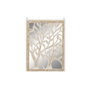 DKD Home Decor Decoración de Pared Árbol Decapé MDF y Espejo Blanco