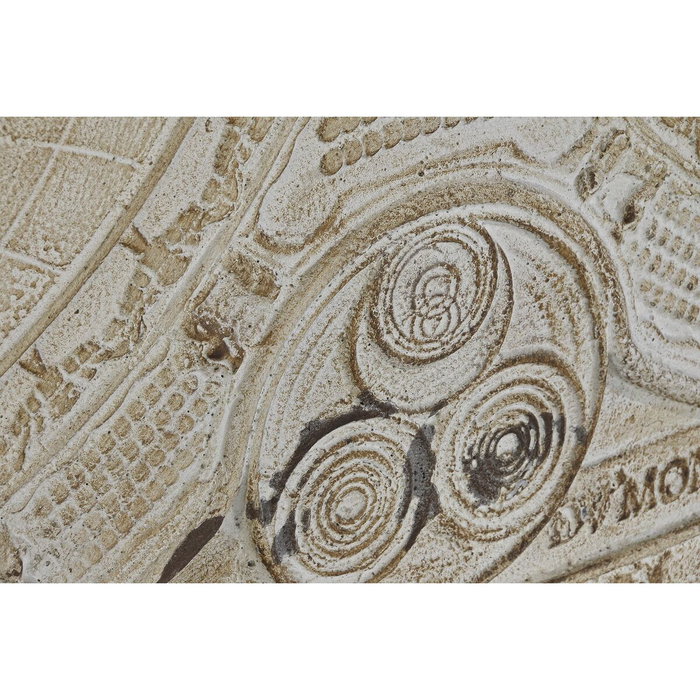 DKD Home Decor Set de 3 Decoraciones de Pared en Resina Beige 178x112x4 cm