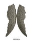 DKD Home Decor Panel Decorativo Neoclásico de Alas en Resina Gris