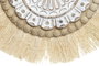 DKD Home Decor Decoración de Pared Balines Natural Blanco Fibra 66 x 52 x 3.2 cm (2 Unidades)