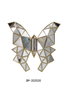 DKD Home Decor Decoración de Pared de Resina Mariposa Dorado