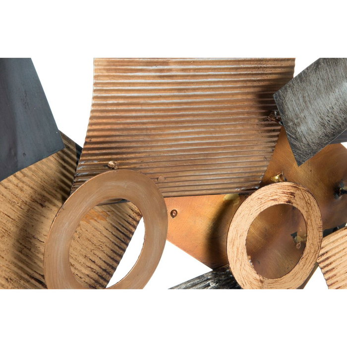 DKD Home Decor Decoración de Pared Metal Abstracto Cobrizo y Gris DKD Home Decor Decoración de Pared Metal Abstracto Cobrizo y Gris