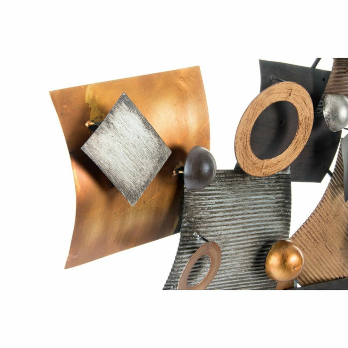 DKD Home Decor Decoración de Pared Metal Abstracto Cobrizo y Gris DKD Home Decor Decoración de Pared Metal Abstracto Cobrizo y Gris