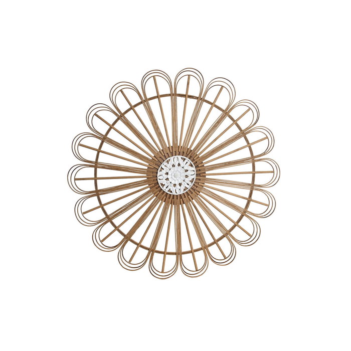 DKD Home Decor Decoración de Pared Bambú y MDF Natural 73x73 cm DKD Home Decor Decoración de Pared Bambú y MDF Natural 73x73 cm