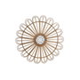 DKD Home Decor Decoración de Pared Bambú y MDF Natural 73x73 cm