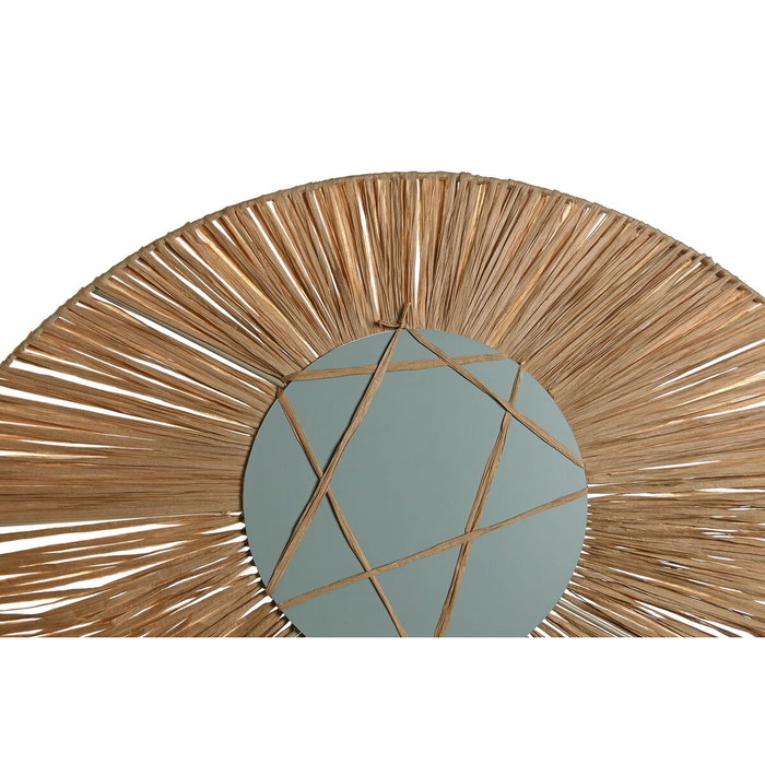 DKD Home Decor Espejo de Fibra y Hierro Natural 61x80 cm DKD Home Decor Espejo de Fibra y Hierro Natural 61x80 cm