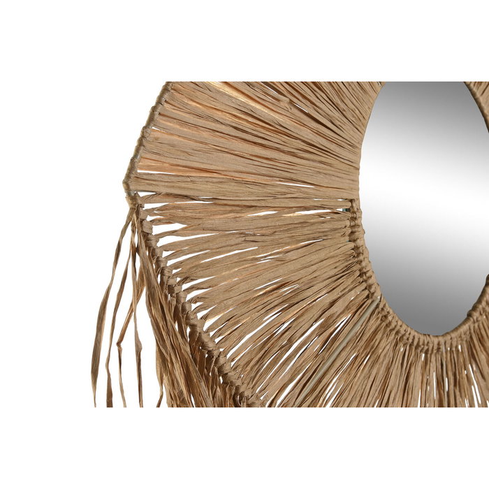 DKD Home Decor Espejo de Fibra y Hierro Natural 61x80 cm DKD Home Decor Espejo de Fibra y Hierro Natural 61x80 cm