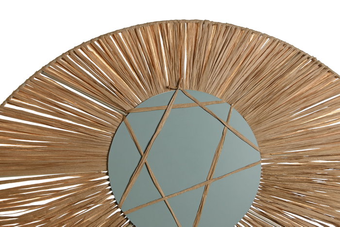 DKD Home Decor Espejo de Fibra y Hierro Natural 61x80 cm DKD Home Decor Espejo de Fibra y Hierro Natural 61x80 cm