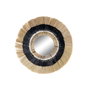 DKD Home Decor Espejo Colonial de Pared Natural y Negro 83x83x8 cm con Marco de Fibra y Hierro