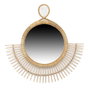 DKD Home Decor Espejo de Ratán 68x68 cm Marrón Natural