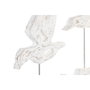 DKD Home Decor Figura de Pájaro en Mango y Hierro Blanco y Marrón