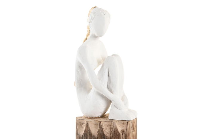 DKD Home Decor Figura Urban Blanco Marron Mango y Resina 15 x 40 x 9 cm (2 Unidades) DKD Home Decor Figura Urban Blanco Marron Mango y Resina 15 x 40 x 9 cm (2 Unidades)