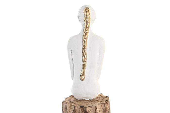 DKD Home Decor Figura Urban Blanco Marron Mango y Resina 15 x 40 x 9 cm (2 Unidades) DKD Home Decor Figura Urban Blanco Marron Mango y Resina 15 x 40 x 9 cm (2 Unidades)