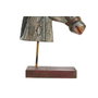 DKD Home Decor Figura de Caballo en Madera de Mango y Hierro con Acabado Envejecido