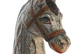 DKD Home Decor Figura Indio Blanco Multicolor 12 x 35 x 24 cm Mango y Hierro