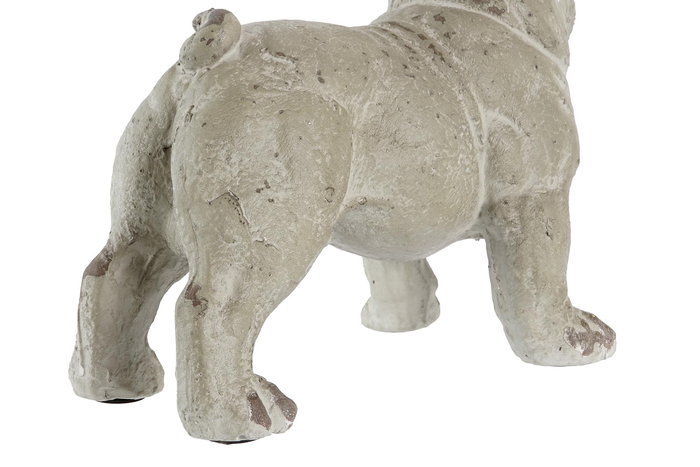 DKD Home Decor Figura Perro Resina Gris 39 x 28.5 x 19 cm