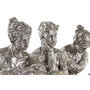 DKD Home Decor Set de 3 Figuras de Resina Plateadas de 17x15x26 cm
