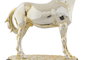 DKD Home Decor Figura Caballo Dorado y Negro Resina 11.5 x 26 x 30 cm