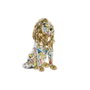DKD Home Decor Figura de León Dorado en Resina