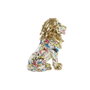 DKD Home Decor Figura de León Dorado en Resina