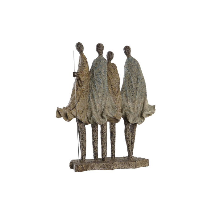 DKD Home Decor Figura de Resina Africanas Multicolor