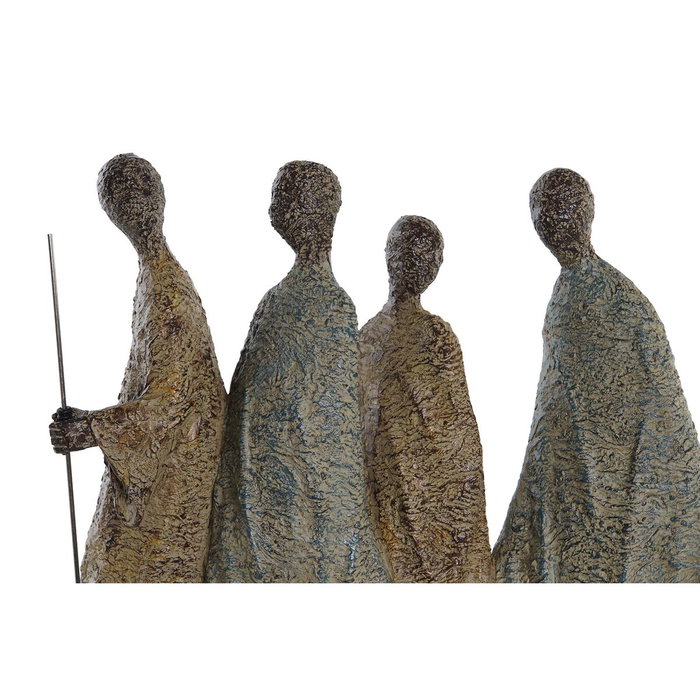 DKD Home Decor Figura de Resina Africanas Multicolor