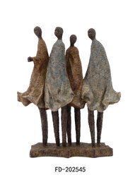 DKD Home Decor Figura de Resina Africanas Multicolor