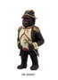 DKD Home Decor Figura de Resina Gorila Napoleón Negro