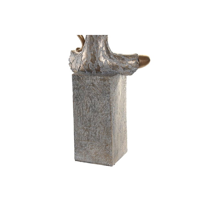 DKD Home Decor Figura de Resina Chica Surtido de 3 Piezas Rojo, Azul y Gris