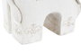 DKD Home Decor Figura de Buda con elefante en magnesio envejecido Blanco