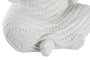 DKD Home Decor Figura Magnesia Monje Surtido de 2 Unidades Blanco