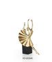DKD Home Decor Figura de Bailarina en Resina Dorado y Negro