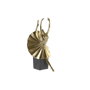 DKD Home Decor Figura de Bailarina en Resina Dorado y Negro