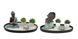 DKD Home Decor Figura Jardín Zen Surtido de 2 Piezas
